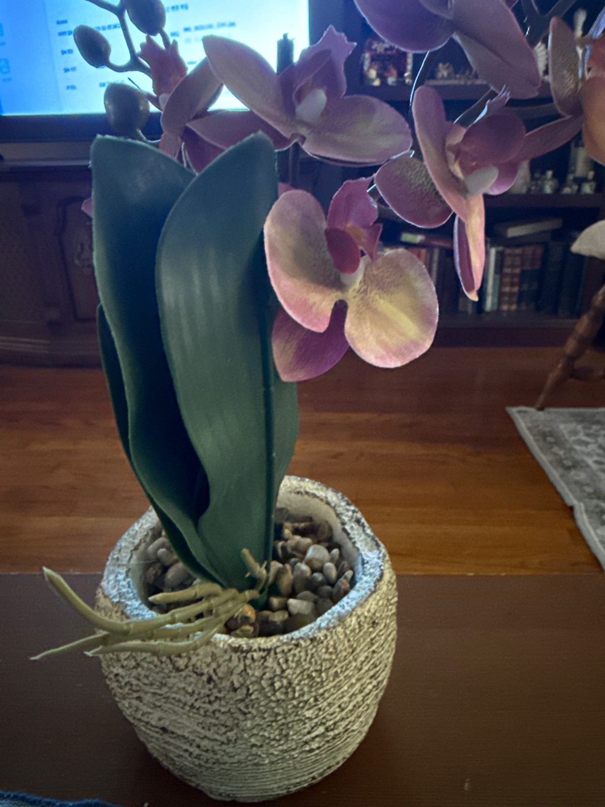 Planta artificial de orquídeas